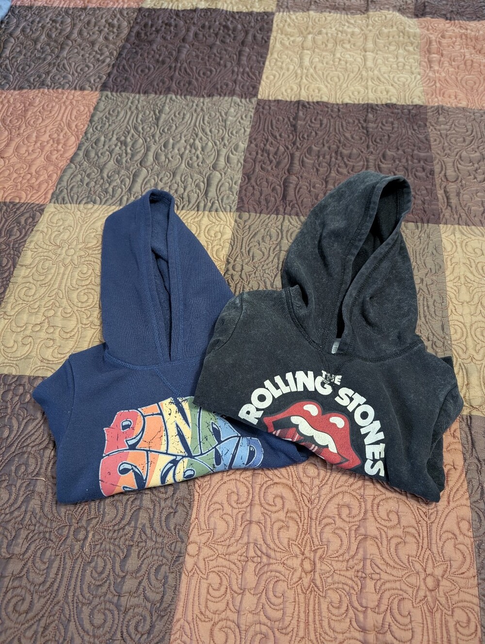 Toddler Rolling Stones & Pink Floyd Hoodies Size 4T